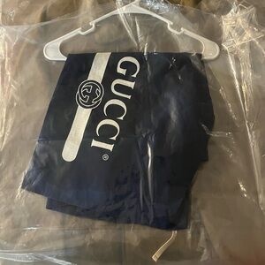 Gucci Dark Blue Garment Cover with White Logo
